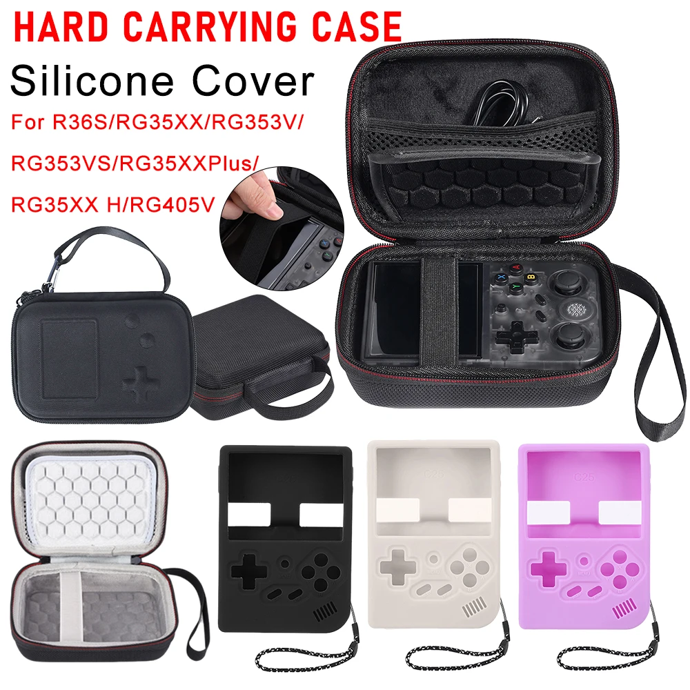 Pc Gaming Video - Portable Carrying Case For RG35XX Series/RG353V/RG353VS/R36S/RG405V