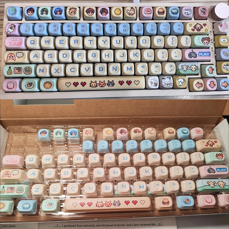 Stardew Valley 78 Keycaps Pixe – обзор и цена Custom Keycaps