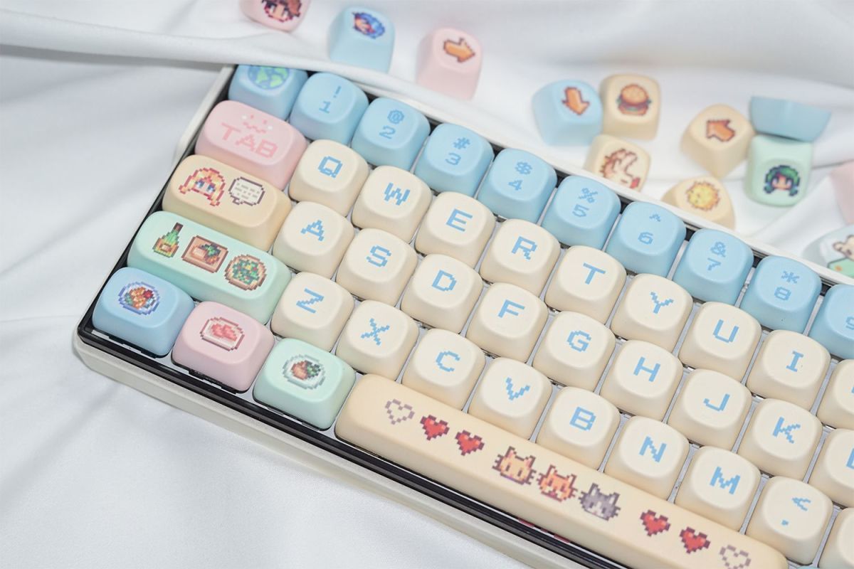 Stardew Valley 78 Keycaps Pixe – обзор и цена Custom Keycaps
