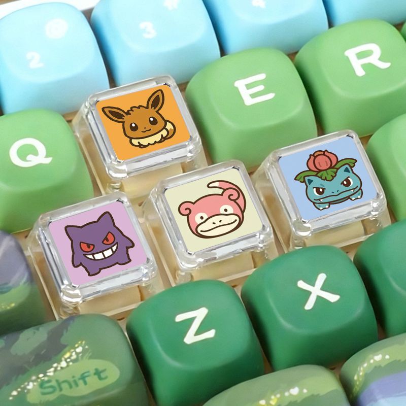 Pokémon Cross Axle Mechanical  – обзор и цена Custom Keycaps