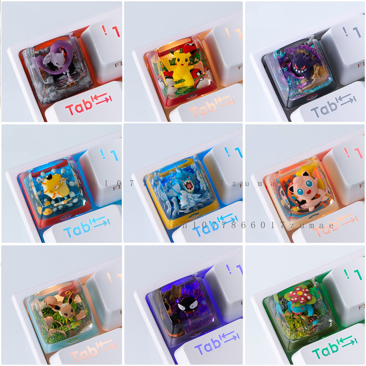 Pokemon Anime Keycaps Gengar P – обзор и цена Custom Keycaps