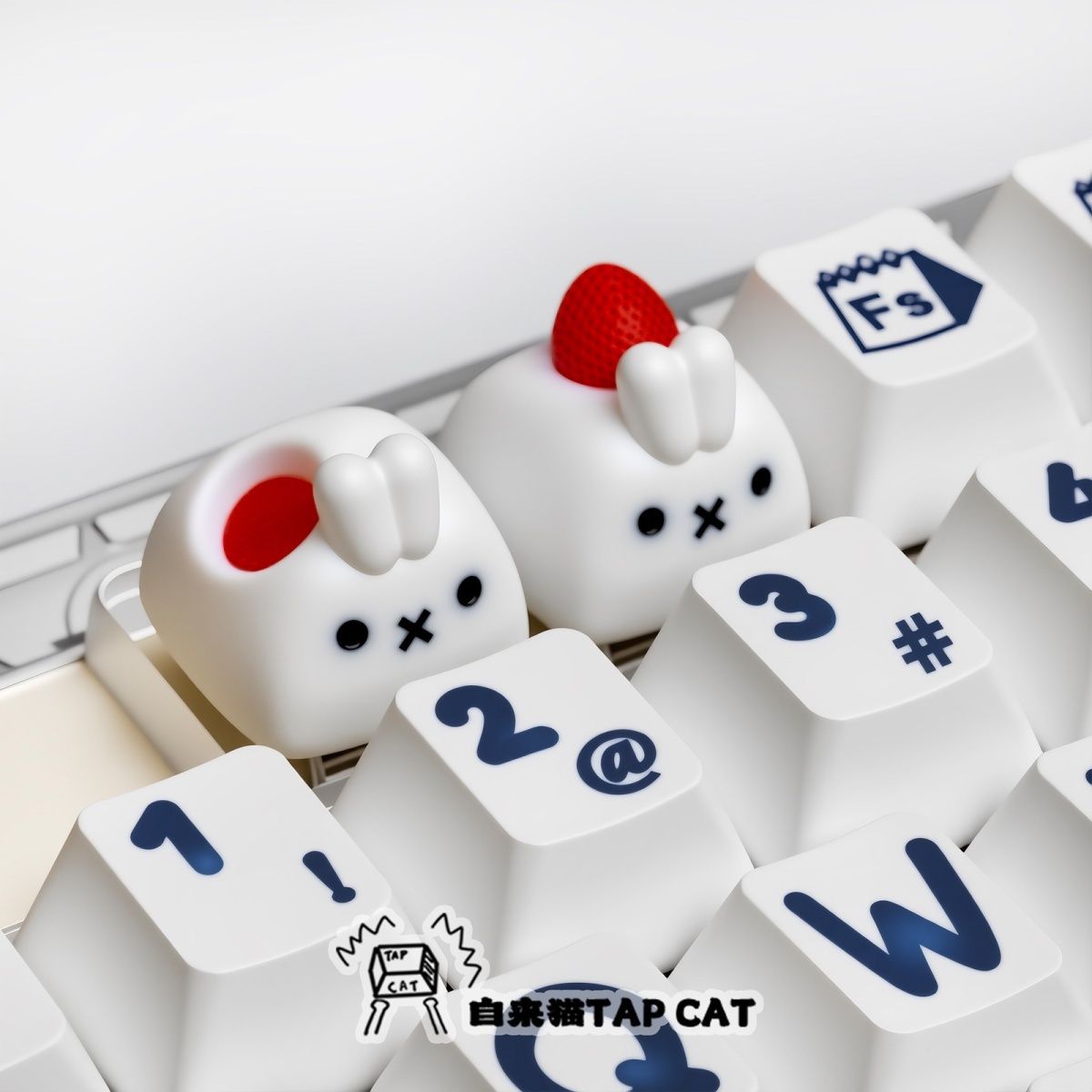 Kawaii Miffy Keycap Creative C – обзор и цена Custom Keycaps