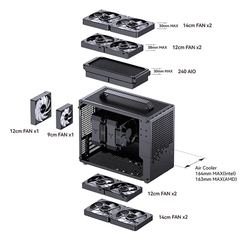 JONSBO Z20 PC Case M-ATX/ITX w – обзор и цена Pc Gaming Jonsbo