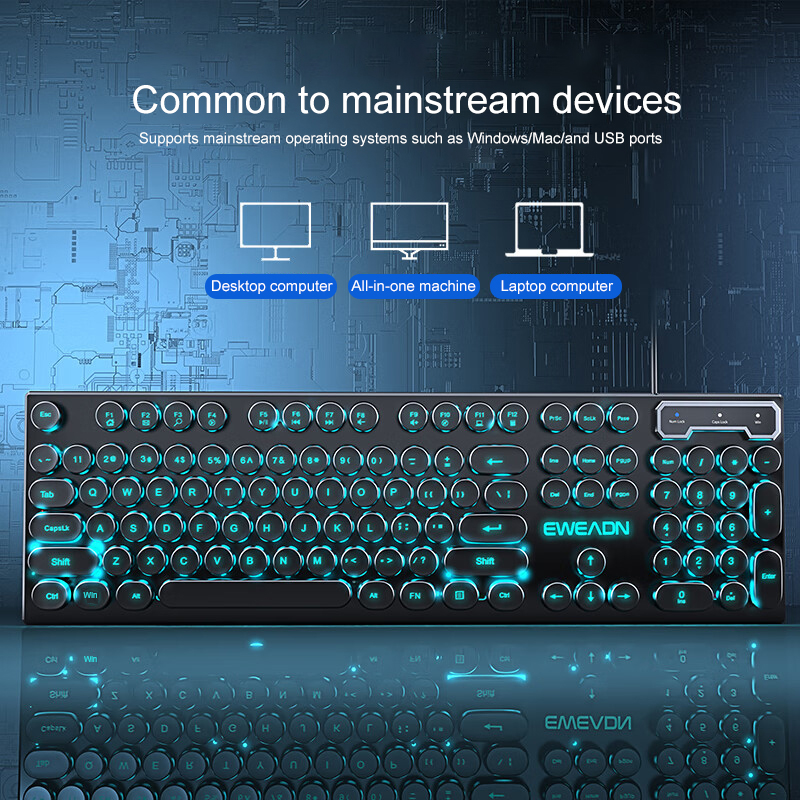 EWEADN Typewriter Gaming Keybo – обзор и цена Pc Gaming Laptop