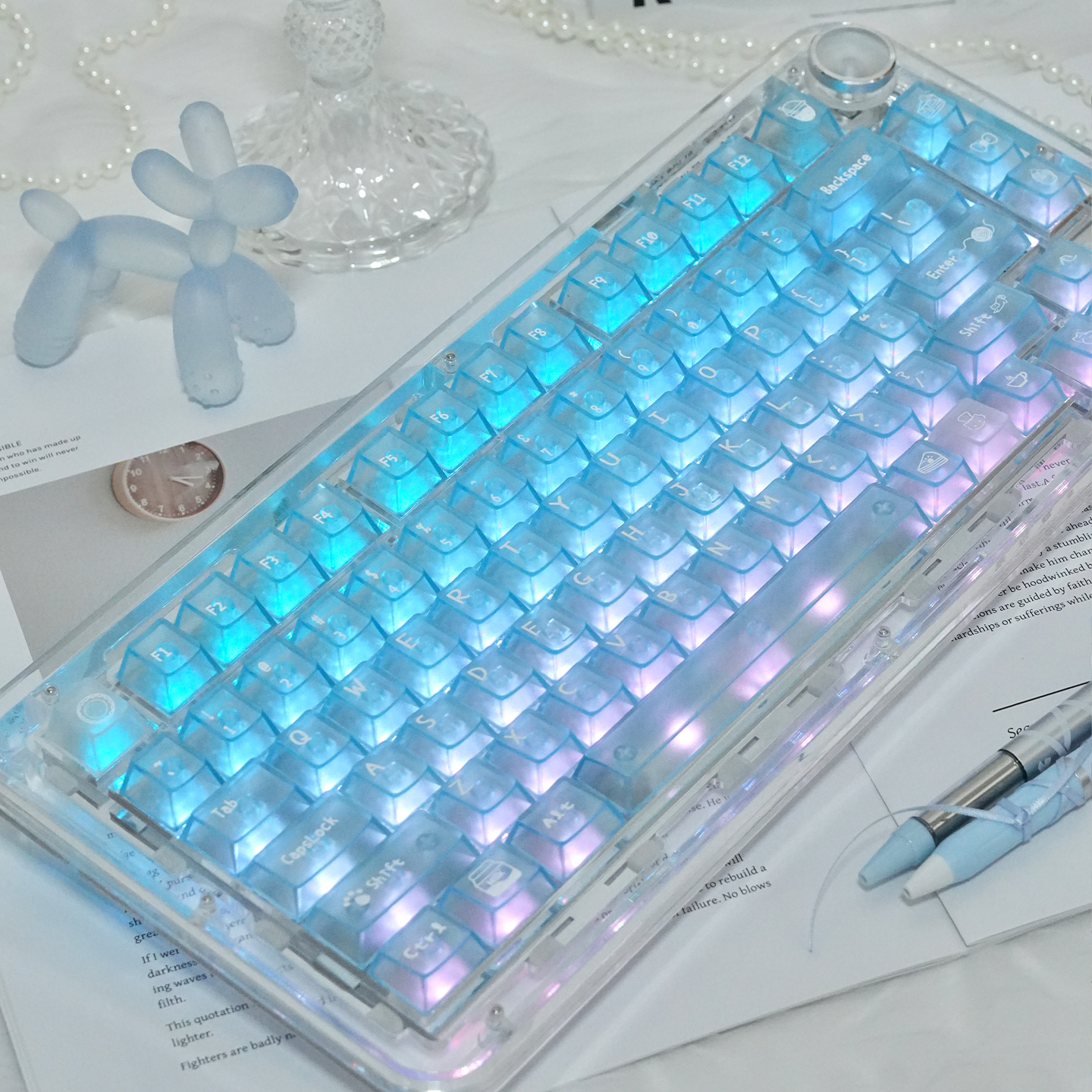 136 keys Gradient Blue Crystal – обзор и цена Pc Gaming Pink