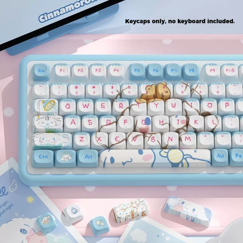 Anime Cartoon Cinnamoroll Scul – обзор и цена Custom Keycaps