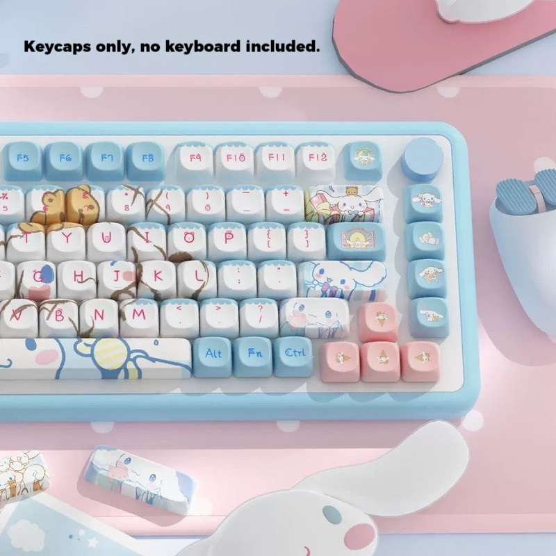 Anime Cartoon Cinnamoroll Scul – обзор и цена Custom Keycaps