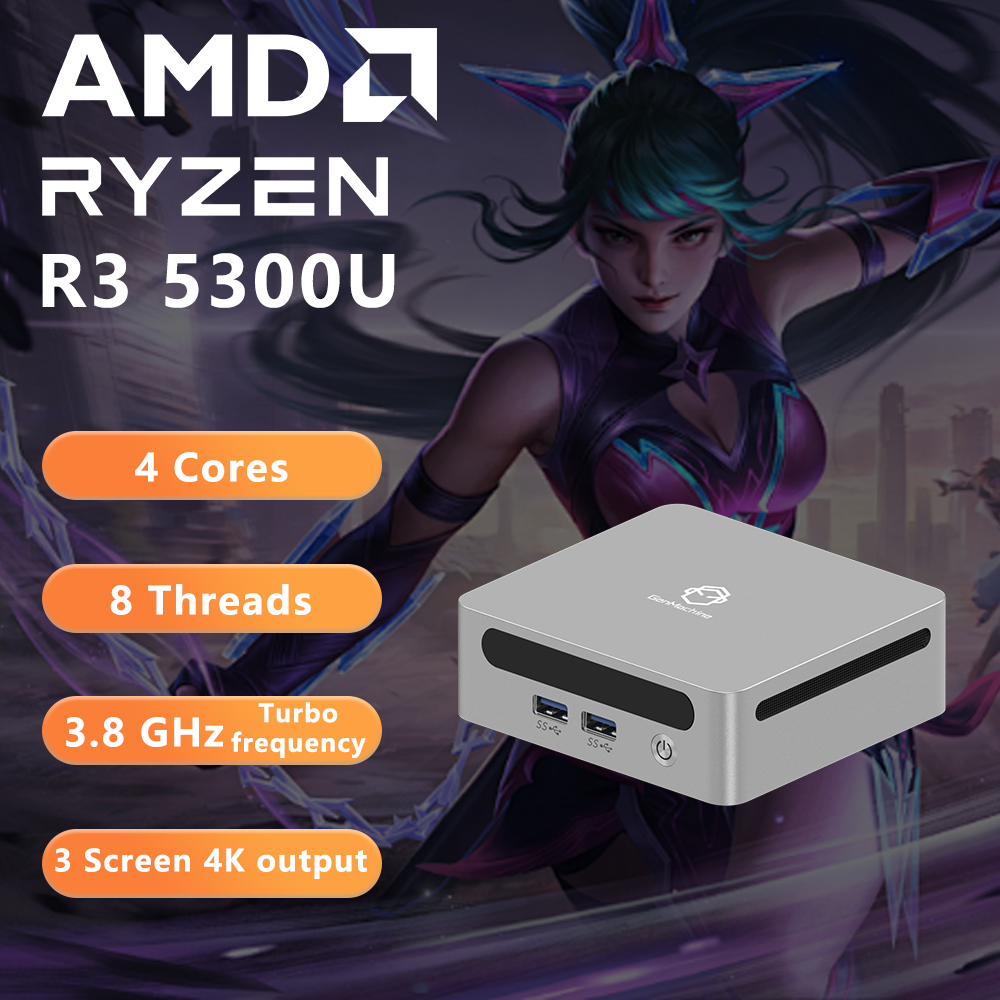 AMD Ren5000 5300U 5475U 5600H  – обзор и цена Pc Gaming Compact