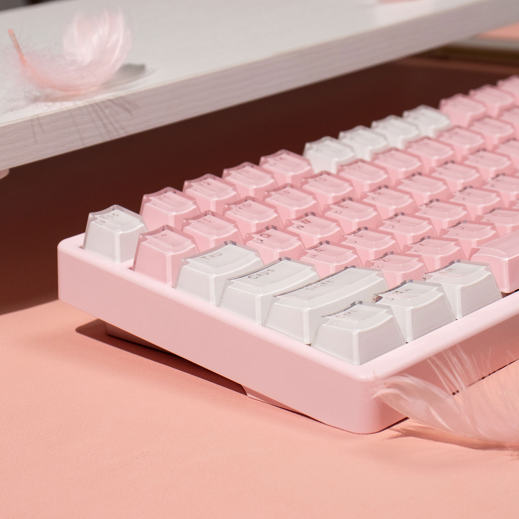 Crystal White Pink Jelly Keyca – обзор и цена Pc Gaming Pink