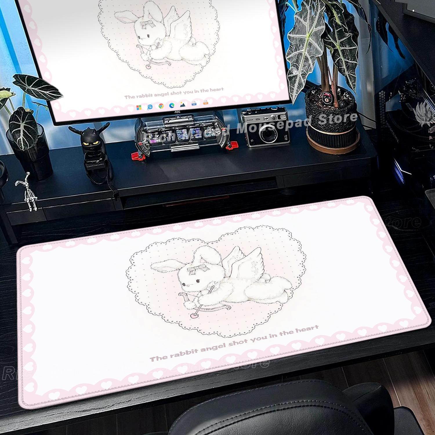 Pink Rabbit Mouse Pad XXL Cute – обзор и цена Pc Gaming Pink
