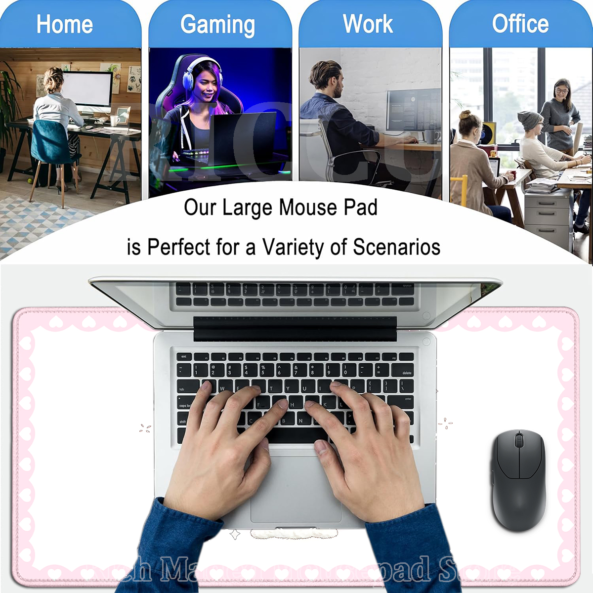 Pink Rabbit Mouse Pad XXL Cute – обзор и цена Pc Gaming Pink