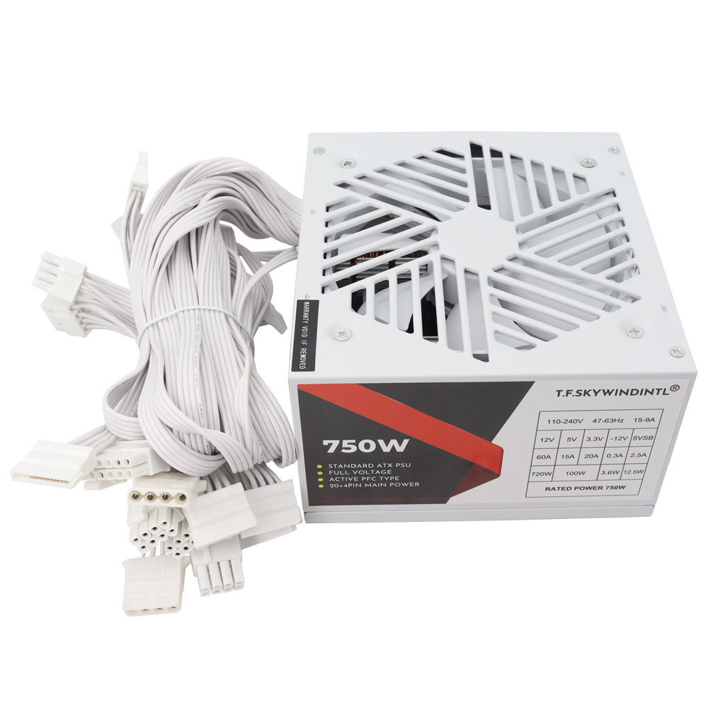 White 750W PSU PC Power Supply – обзор и цена Pc Gaming Watt