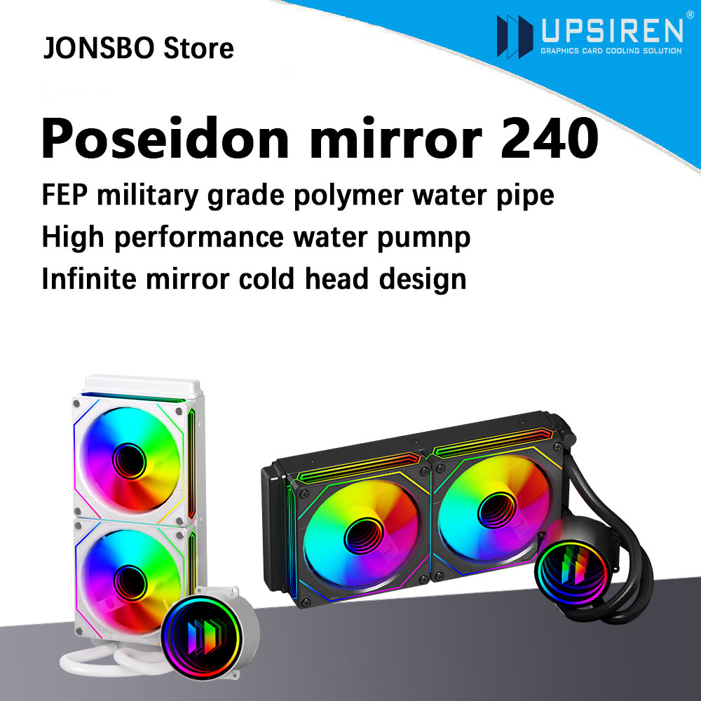 UPSIREN Poseidon mirror 240 24 – обзор и цена Pc Gaming Liquid Cooling