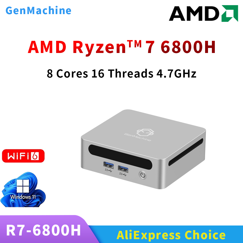 GenMachine Ryzen 6600H 6600U 6 – обзор и цена Pc Gaming Compact