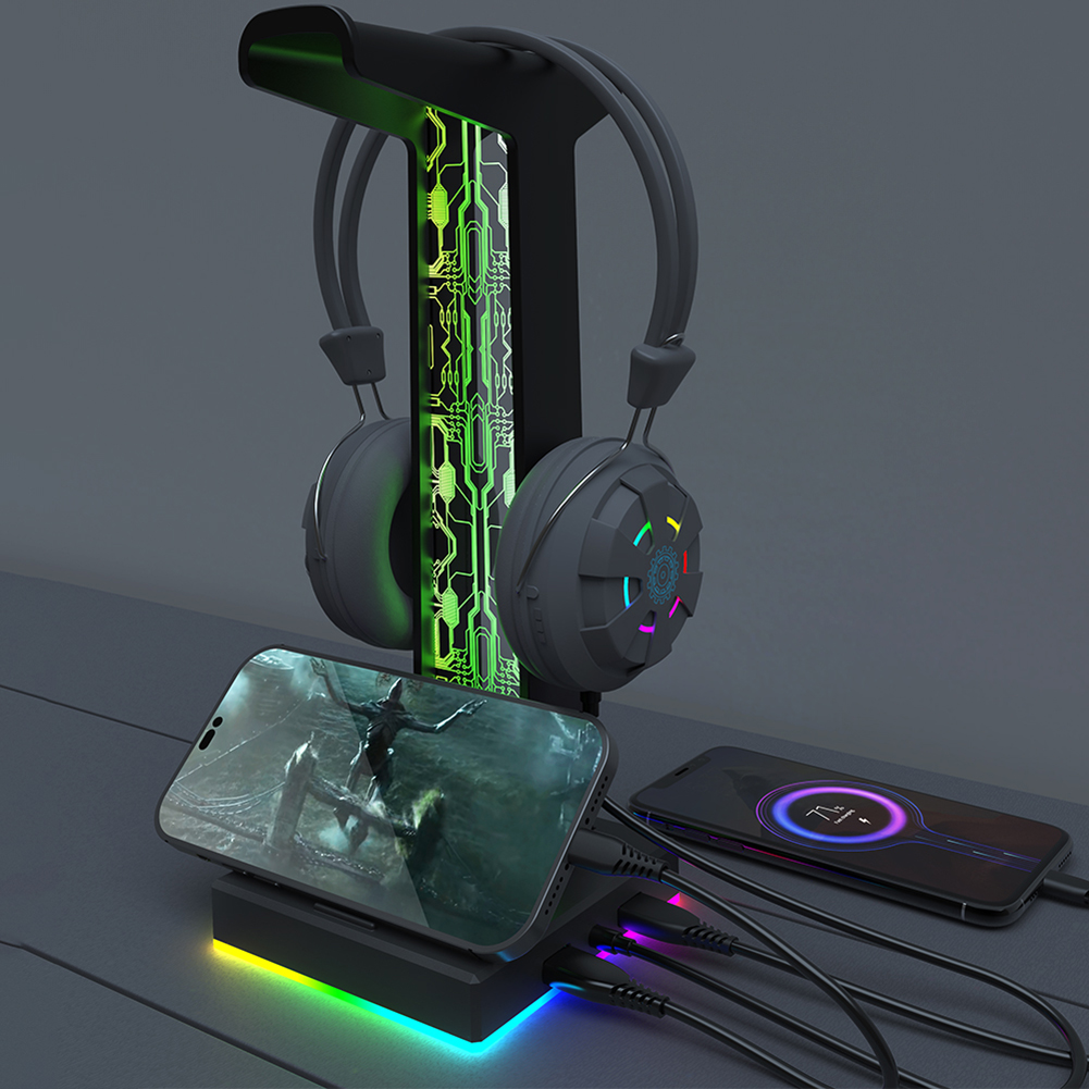 RGB Gaming Headphone Stand Dua – обзор и цена Pc Gaming Aesthetic