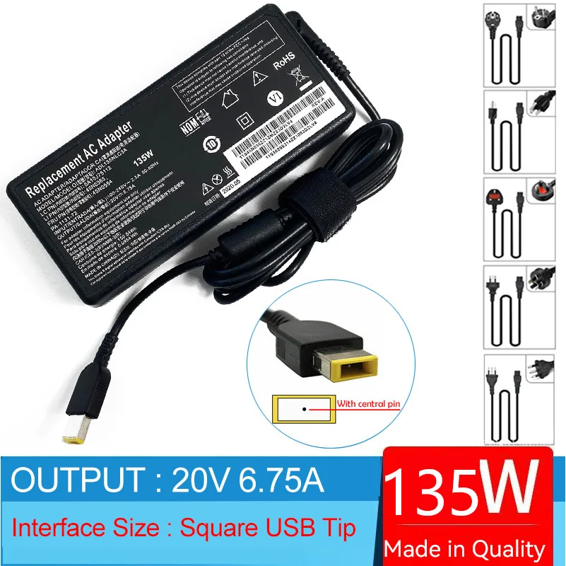 20V 6.75A 135W Laptop Ac Adapt – обзор и цена Pc Gaming Lenovo
