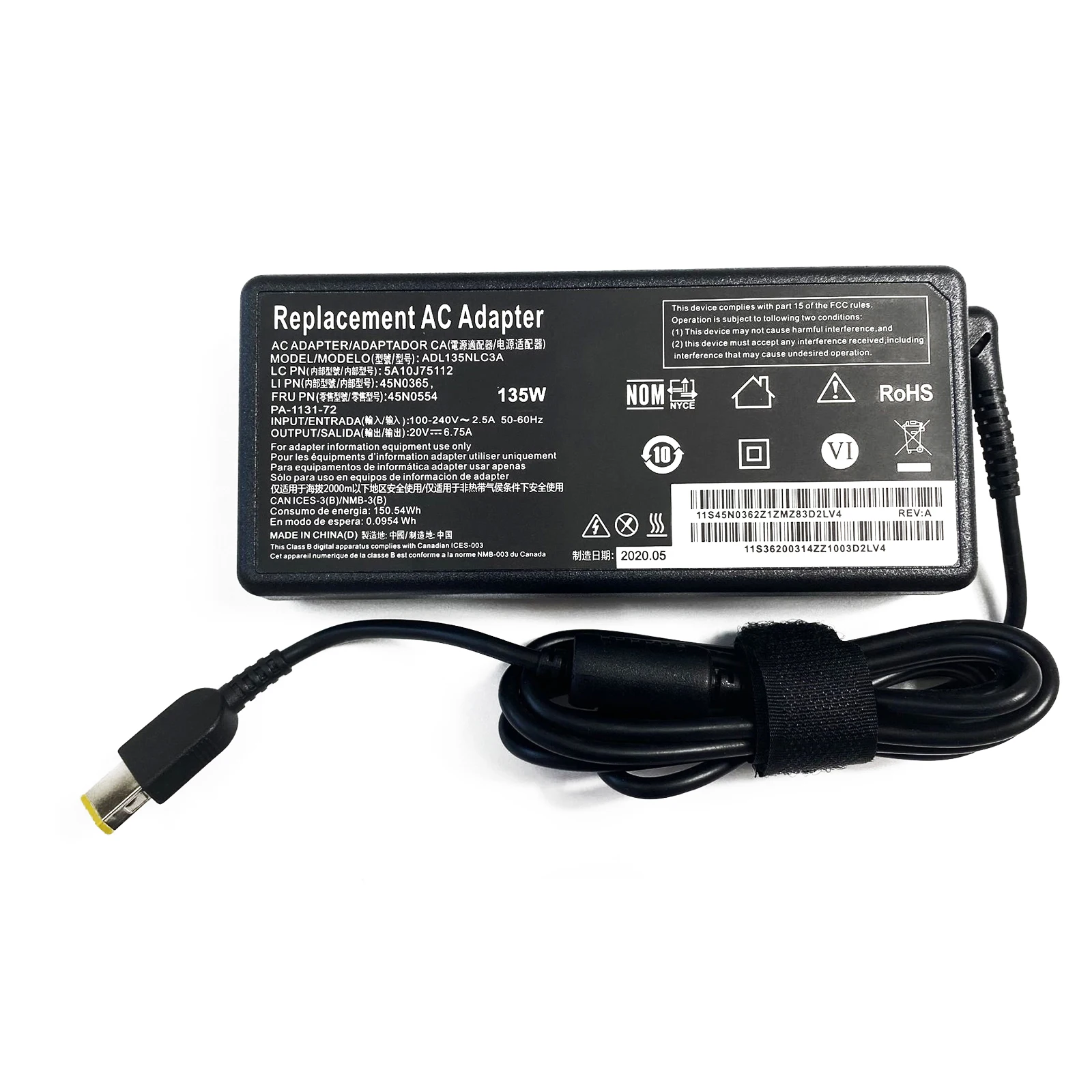 20V 6.75A 135W Laptop Ac Adapt – обзор и цена Pc Gaming Lenovo